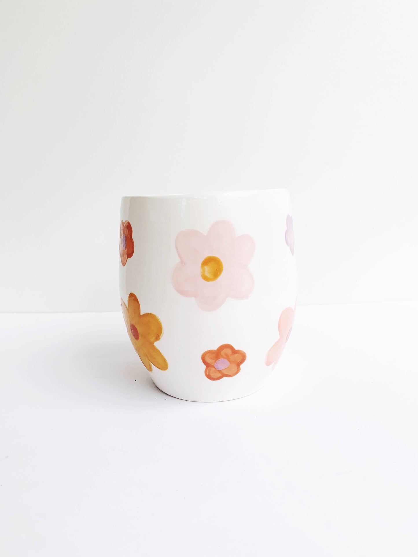 Pot Handmade Tall Daisy
