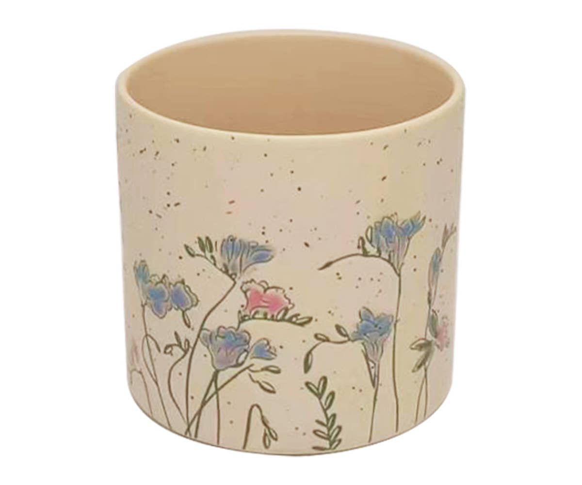 Pots Purple Spring Pressed 6In
