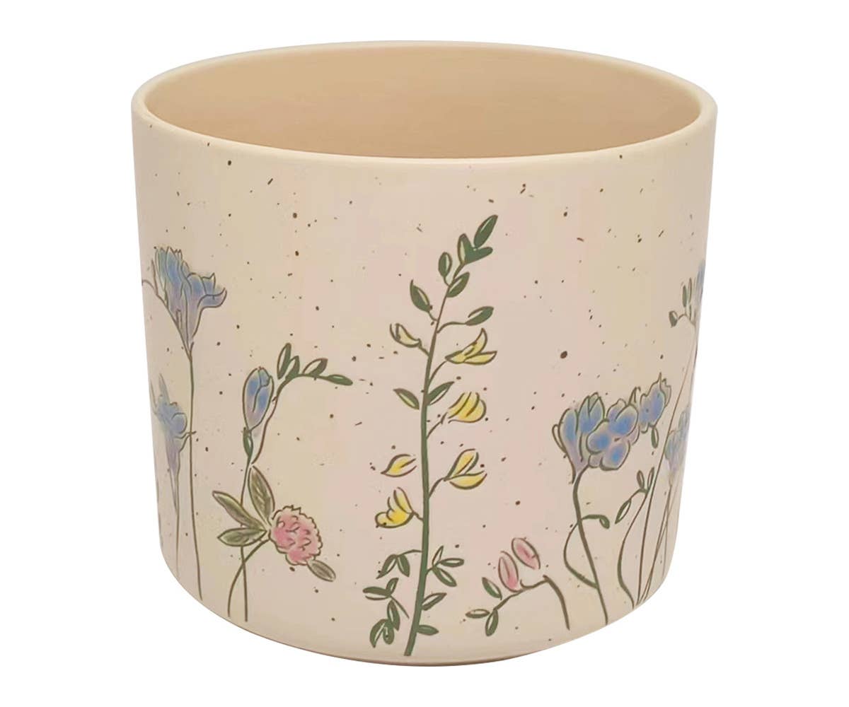Pots Purple Spring Pressed 8In