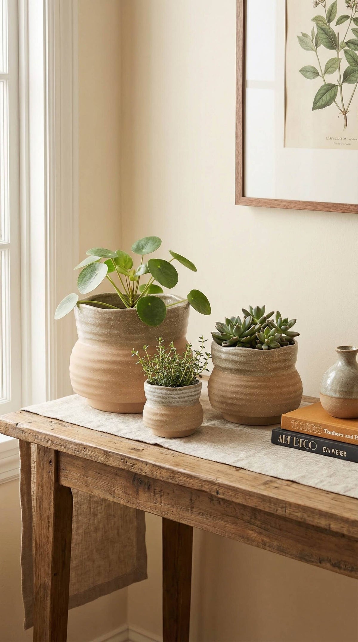 Ceramic Planter Pot, Speckled with Drainage - Marisol - Glass Garden Studio