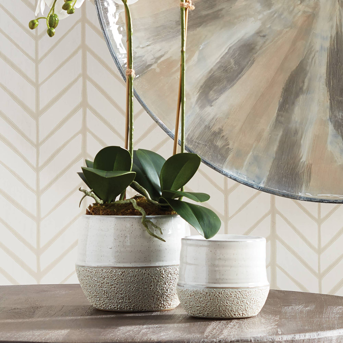Dayton Pots, Set Of 2 - Glass Garden Studio