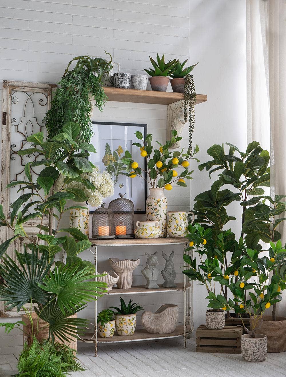 S/2 Citrus Grove Planters L:6.3x6.3x6" S:5x5x4.7" - Glass Garden Studio