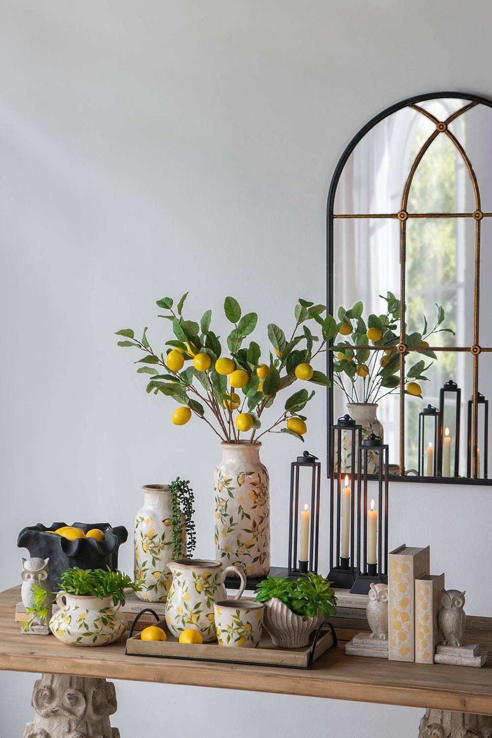 S/2 Citrus Grove Planters L:6.3x6.3x6" S:5x5x4.7" - Glass Garden Studio