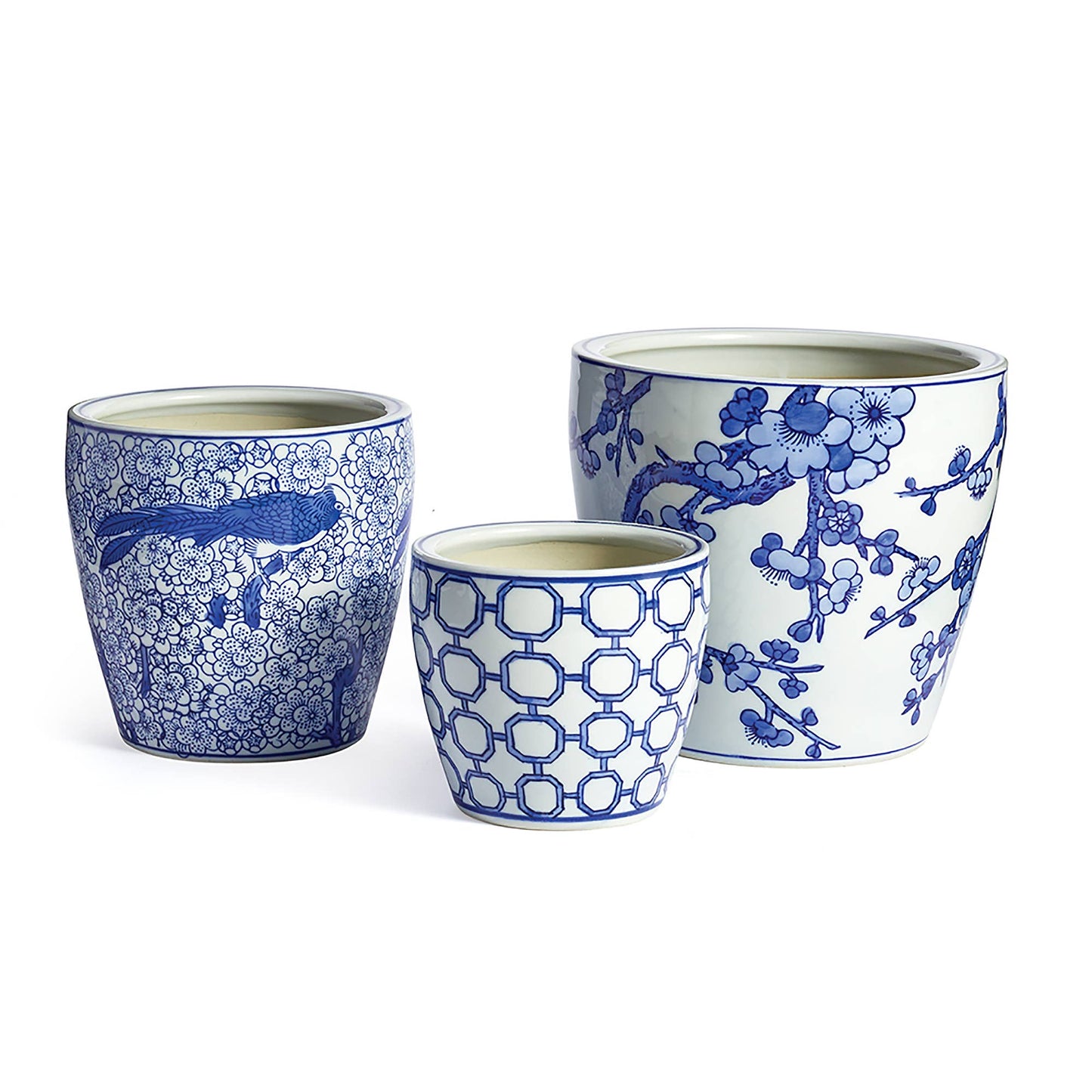 Barclay Butera Dynasty Flower Pots, Set Of 3