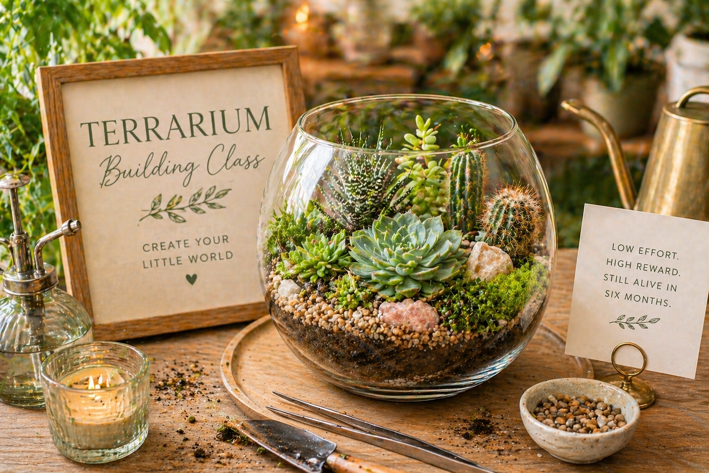 Terrarium Class - $25 Deposit