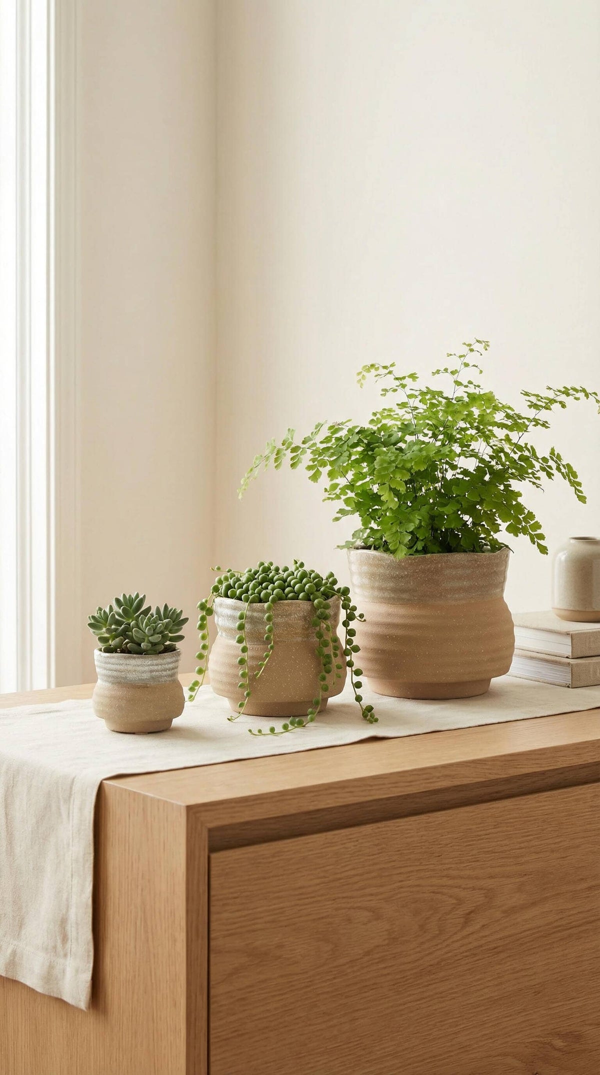 Ceramic Planter Pot, Speckled with Drainage - Marisol - Glass Garden Studio