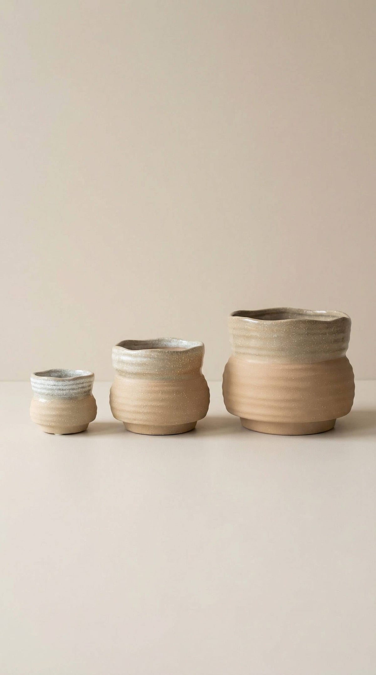 Ceramic Planter Pot, Speckled with Drainage - Marisol - Glass Garden Studio