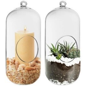 Terrarium Hanging Lantern - Glass Garden Studio