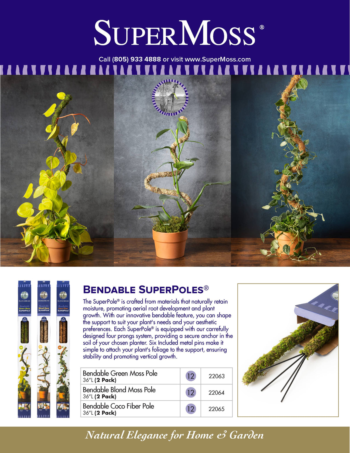 The SuperMoss Bendable SuperPole. - Glass Garden Studio